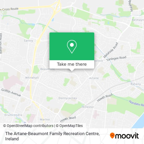 The Artane-Beaumont Family Recreation Centre map
