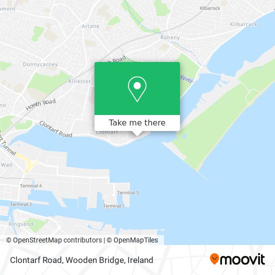 Clontarf Road, Wooden Bridge map