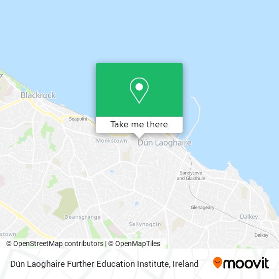Dún Laoghaire Further Education Institute map