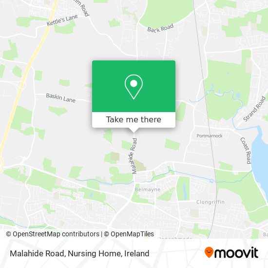 Malahide Road, Nursing Home map