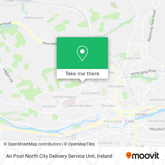 An Post North City Delivery Service Unit map