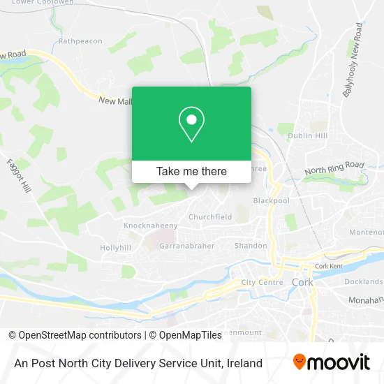 An Post North City Delivery Service Unit map