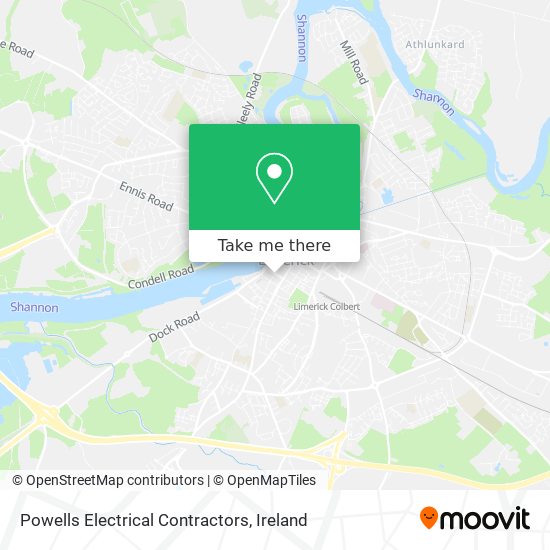 Powells Electrical Contractors map
