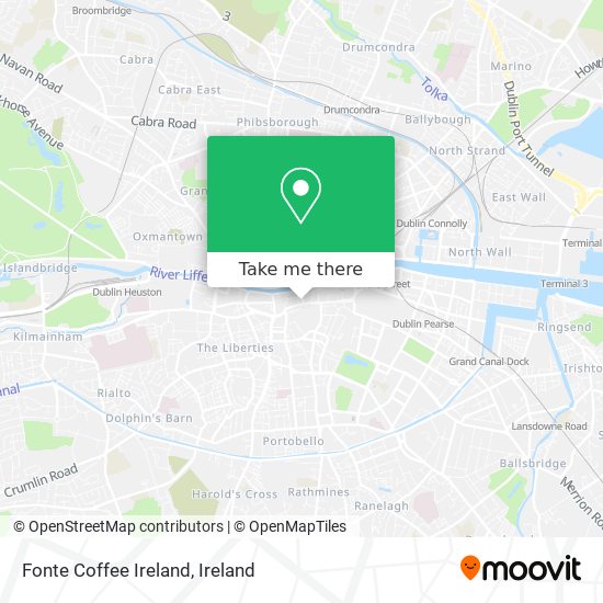 Fonte Coffee Ireland map