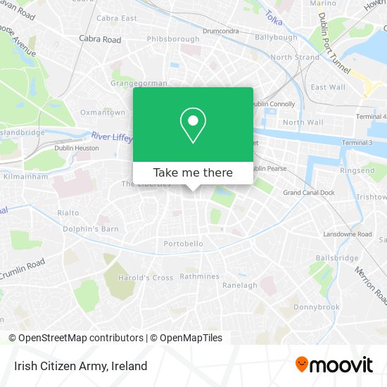 Irish Citizen Army map