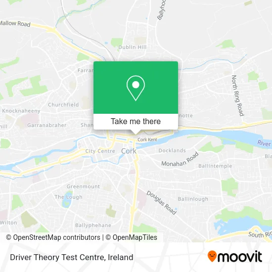 Driver Theory Test Centre map