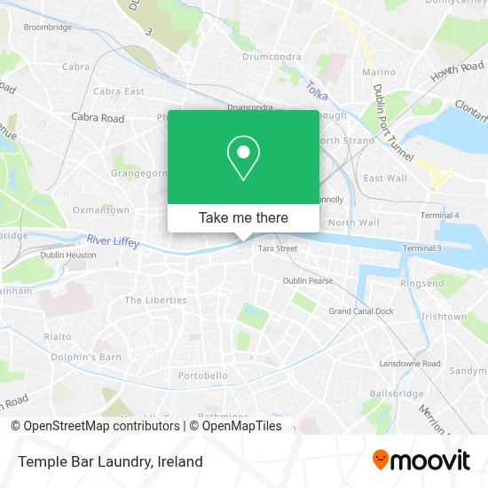 Temple Bar Laundry map