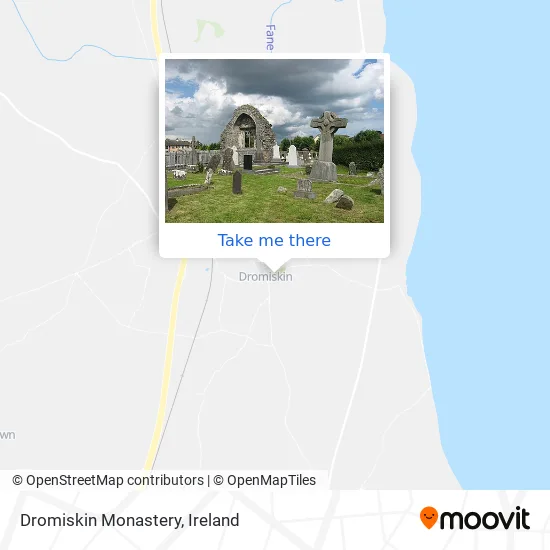 Dromiskin Monastery map