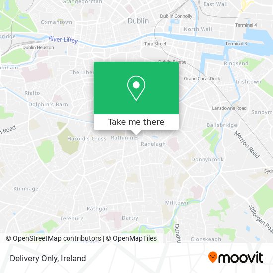 Delivery Only map