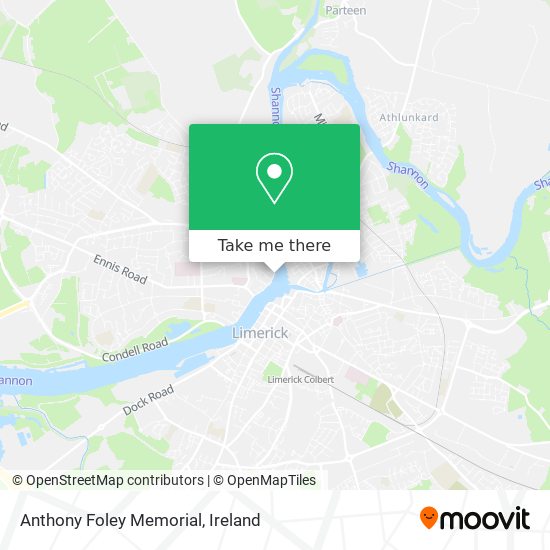 Anthony Foley Memorial map