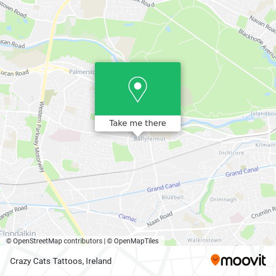 Crazy Cats Tattoos map