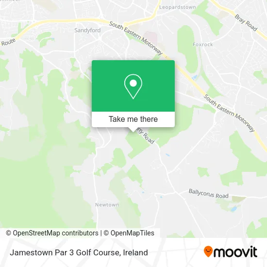 Jamestown Par 3 Golf Course map