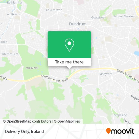 Delivery Only map