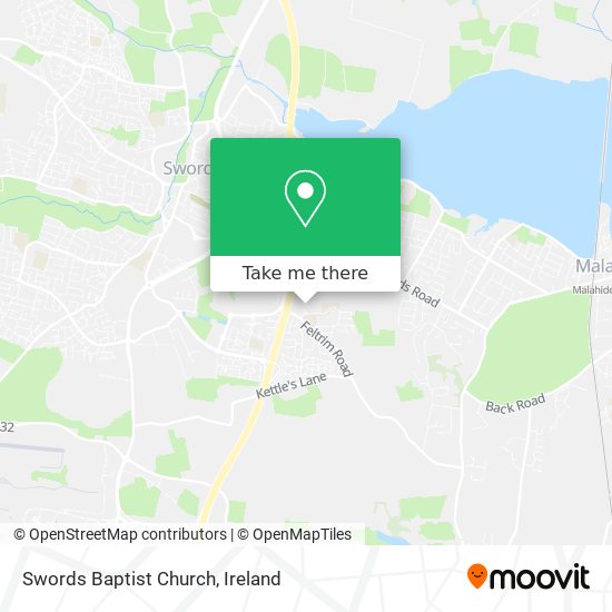 Swords Baptist Church map
