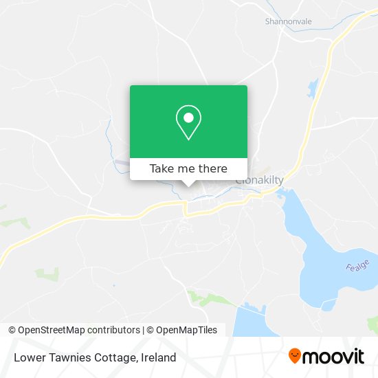 Lower Tawnies Cottage map