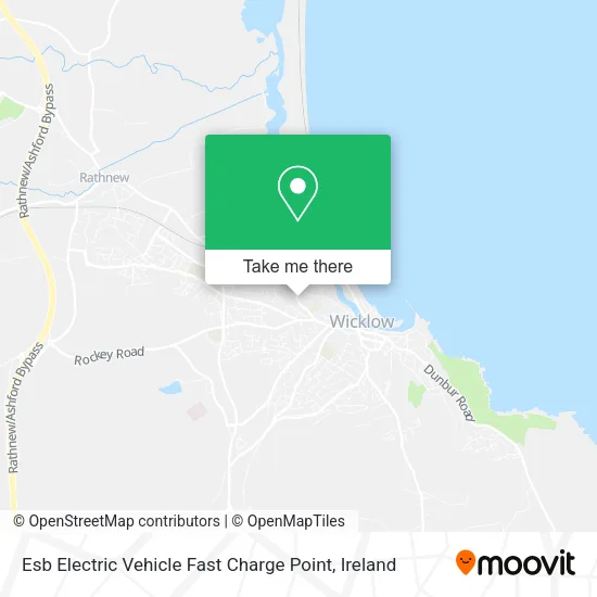 Esb Electric Vehicle Fast Charge Point map