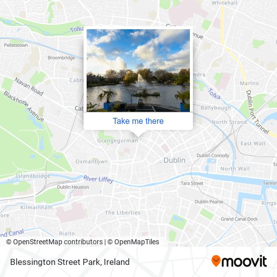 Blessington Street Park map