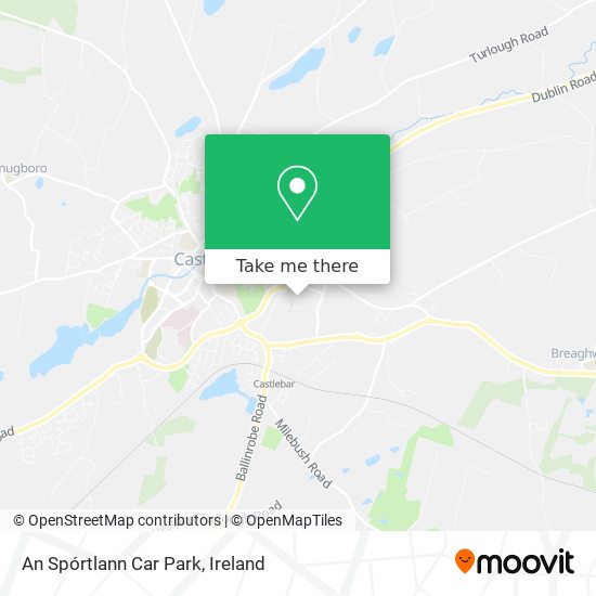 An Spórtlann Car Park map