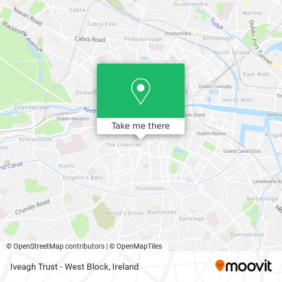 Iveagh Trust - West Block map