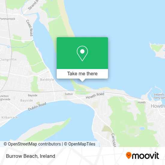 Burrow Beach map