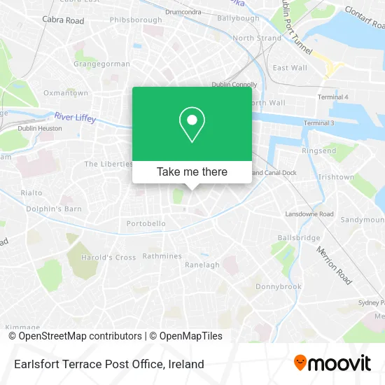 Earlsfort Terrace Post Office map