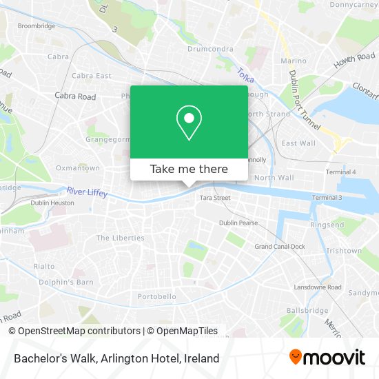 Bachelor's Walk, Arlington Hotel map