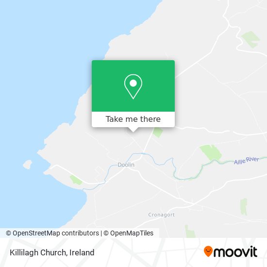 Killilagh Church map
