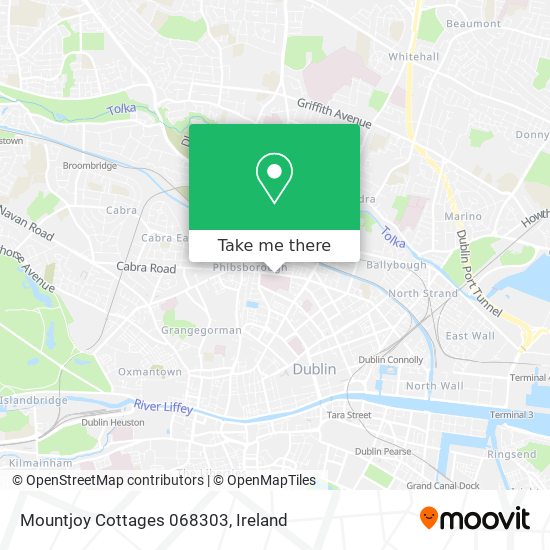 Mountjoy Cottages 068303 map