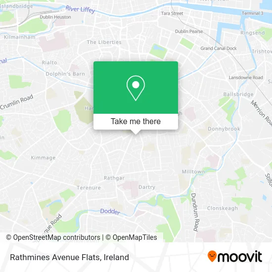 Rathmines Avenue Flats map
