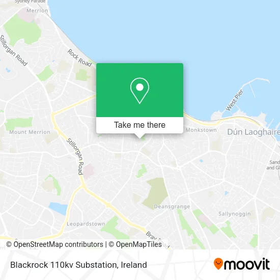 Blackrock 110kv Substation map
