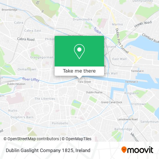 Dublin Gaslight Company 1825 map