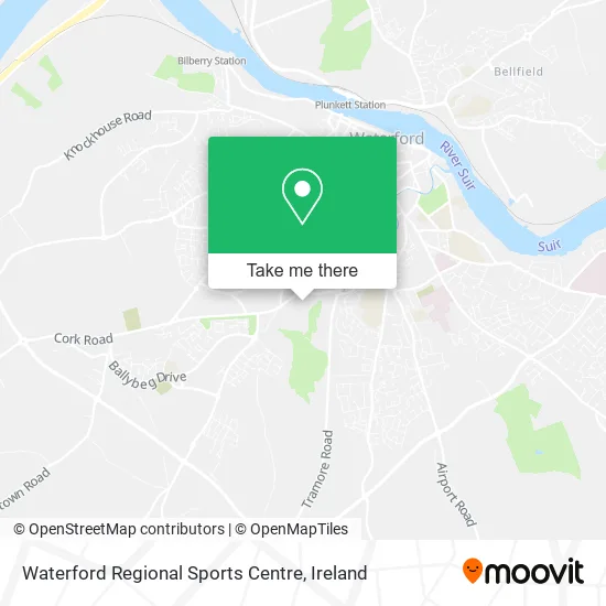 Waterford Regional Sports Centre map