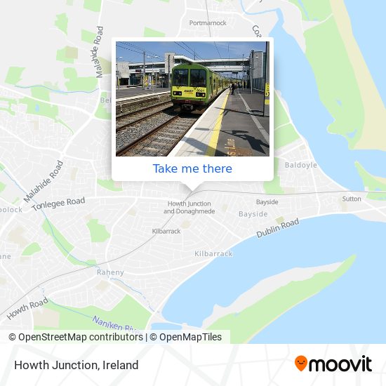 Howth Junction map