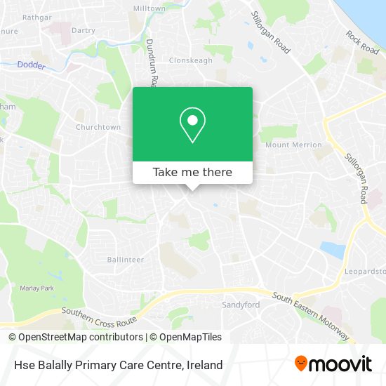 Hse Balally Primary Care Centre map