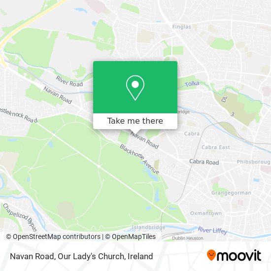 Navan Road, Our Lady's Church map