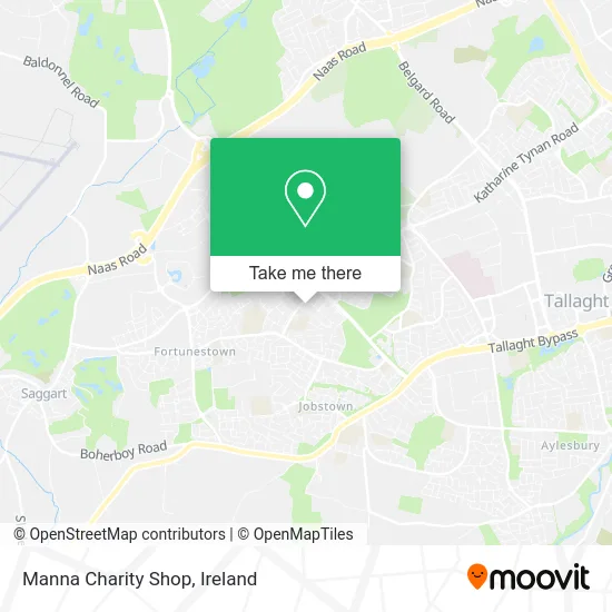 Manna Charity Shop map
