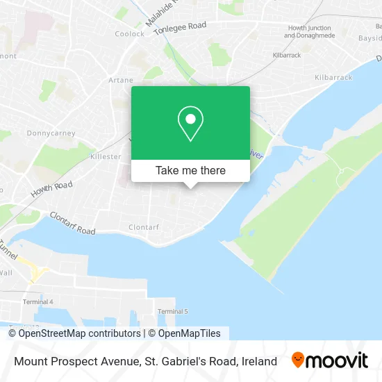 Mount Prospect Avenue, St. Gabriel's Road map