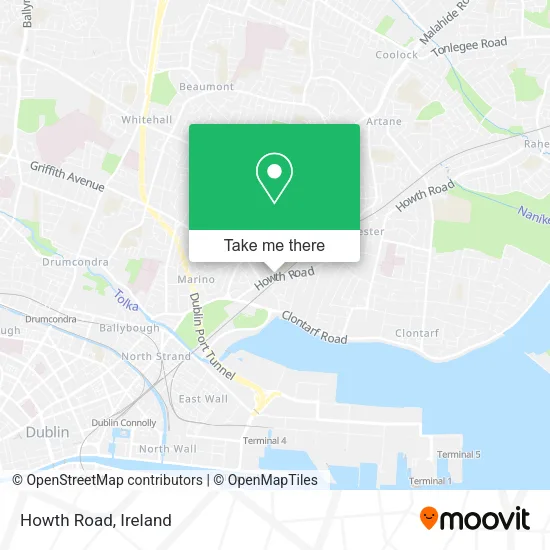 Howth Road map