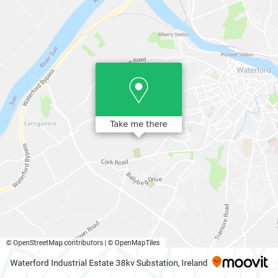 Waterford Industrial Estate 38kv Substation map