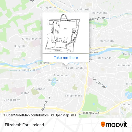 Elizabeth Fort map