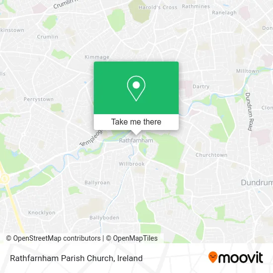 Rathfarnham Parish Church map