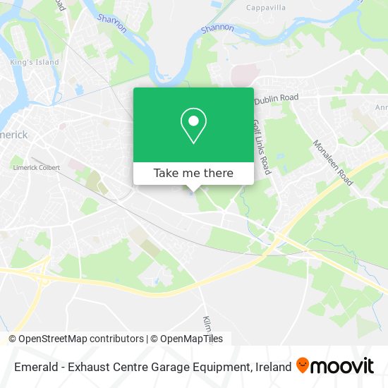 Emerald - Exhaust Centre Garage Equipment map