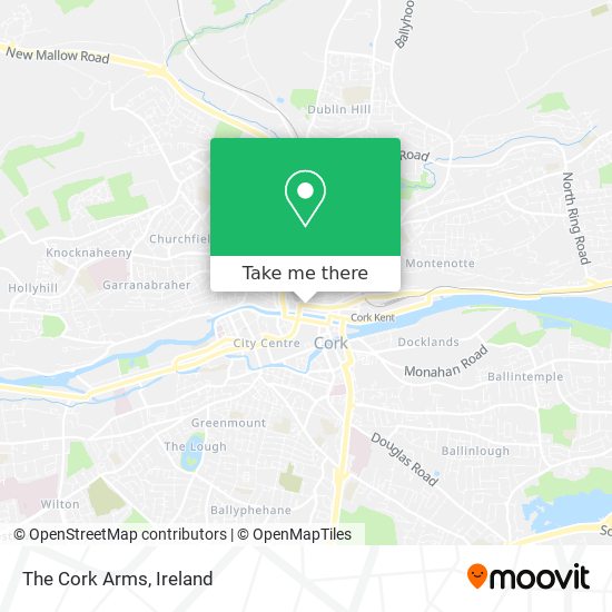 The Cork Arms map