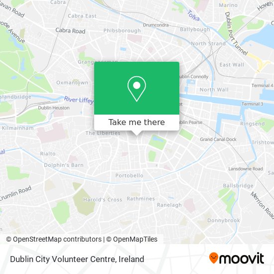 Dublin City Volunteer Centre map