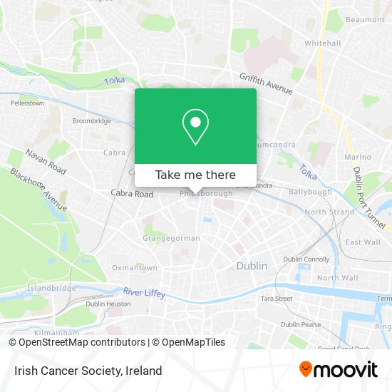 Irish Cancer Society map