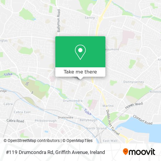 #119 Drumcondra Rd, Griffith Avenue map