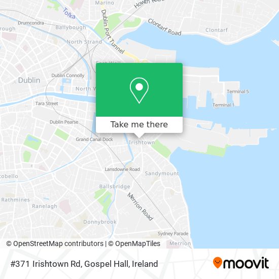 #371 Irishtown Rd, Gospel Hall map