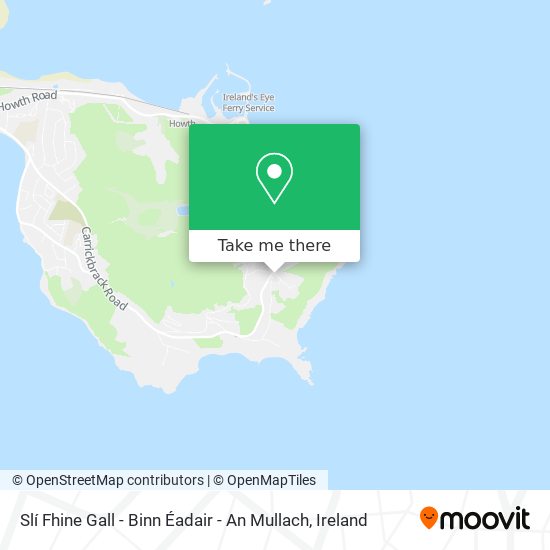 Slí Fhine Gall - Binn Éadair - An Mullach map