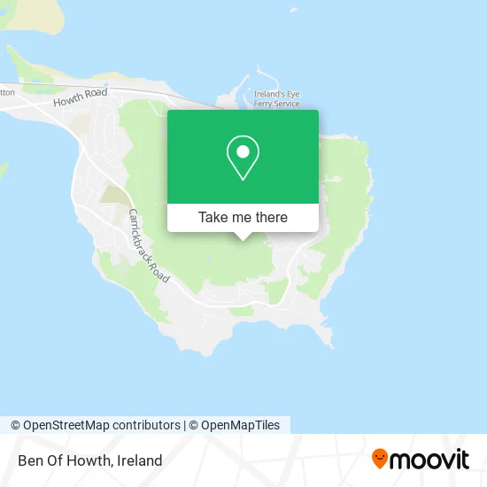 Ben Of Howth map