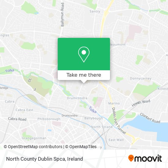 North County Dublin Spca map